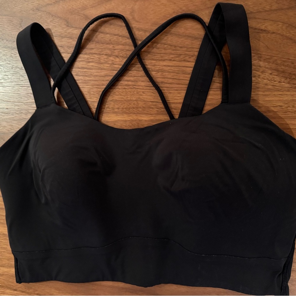 Like A Cloud Longline Bra Black Size 10